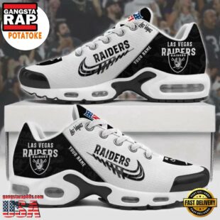 Customize Your Name with Las Vegas Raiders Air Max Plus Shoes