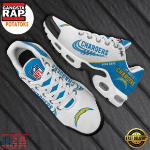 Customize Your Name with Los Angeles Chargers Air Max Plus Shoes