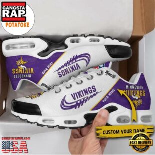 Customize Your Name with Minnesota Vikings Air Max Plus Shoes