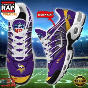 Customize Your Name With Minnesota Vikings Air Max Plus Sneakers