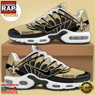 Customize Your Name with New Orleans Saints Air Max Plus Shoes