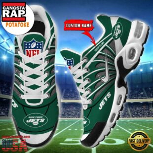 Customize Your Name with New York Jets Air Max Plus Shoes