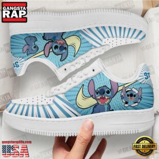 Cute Stitch Air Force 1 Shoes Gift For Men Women