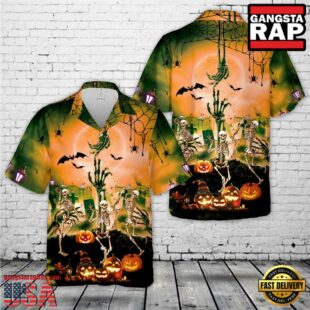 Dancing Skeletons Halloween Hawaiian Shirt