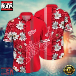 Detroit Red Wings NHL Hawaiian Shirt