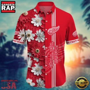 Detroit Red Wings NHL Hawaiian Shirt