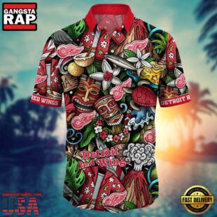 Detroit Red Wings NHL Team Hawaiian Shirt