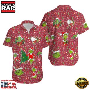 Disney Funny Grinch Christmas Hawaiian Shirt