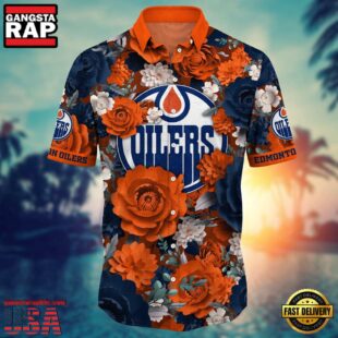 Edmonton Oilers NHL Hawaiian Shirt