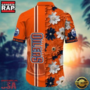 Edmonton Oilers NHL Summer Hawaiian Shirt