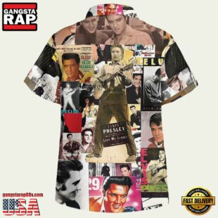 Elvis Presley Album Cover Unisex Hawaiian Shirt