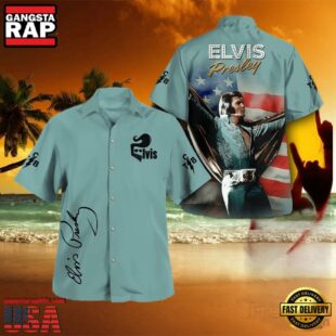 Elvis Presley American Icon Unisex Hawaiian Shirt