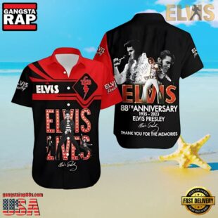 Elvis Presley Elvis Lives Unisex Hawaiian Shirt