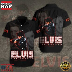 Elvis Presley Forever the King Unisex Hawaiian Shirt