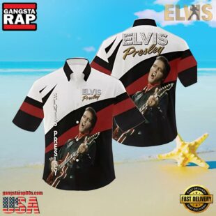 Elvis Presley Guitar Star Unisex Hawaiian Shirt