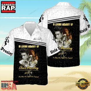 Elvis Presley In Loving Memory Of Hawaiian 3D Shirt