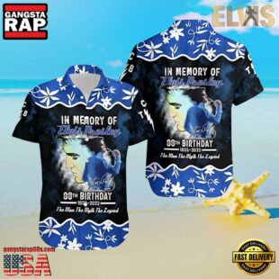 Elvis Presley In Memory Of Unisex Hawaiian Shirt