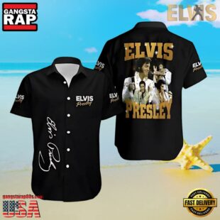 Elvis Presley Long Live The King All 3D Print Unisex Hawaiian Shirt