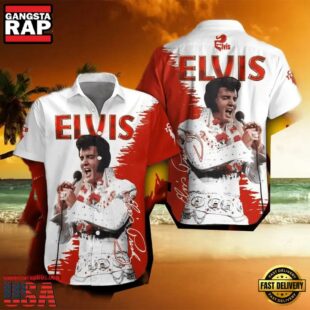 Elvis Presley Short Sleeve Memphis sound Unisex Hawaiian Shirt