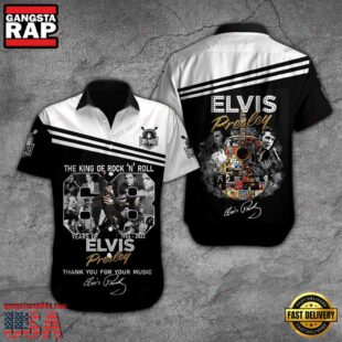 Elvis Presley The King Of Rock & Roll 68 Years Of Unisex Hawaiian Shirt