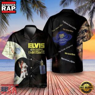 Elvis Presley Via Satellite Album Unisex Hawaiian Shirt