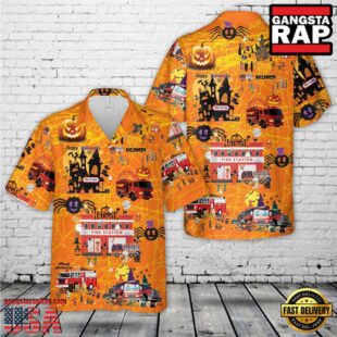 Firefighter Halloween Hawaiian Shirt