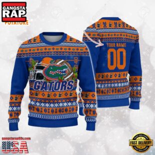 Florida Gators Logo Football NCAA Ugly Christmas Sweater