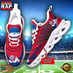 Fresno State Bulldogs NCAA Custom Max Soul Shoes Sneakers