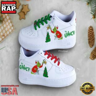 Funny The Grinch Air Force 1 Shoes Gift For Men Women