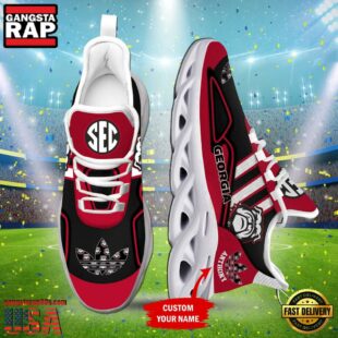 Georgia Bulldogs Mascot Custom Max Soul Shoes