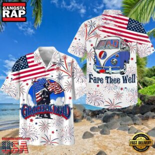 Grateful Dead Fare Thee Well Happy 4th Of July Unisex Hawaiian Shirt