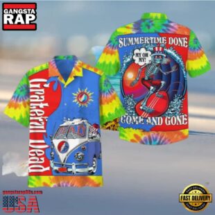 Grateful Dead Summertime Done Come And Gone Unisex Hawaiian Shirt