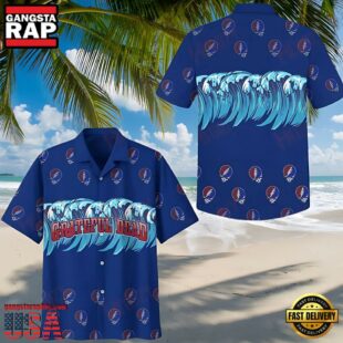 Grateful Dead Sunrug Blue Unisex Hawaiian Shirt