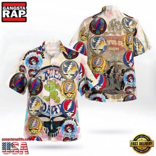 Grateful Dead Vintage Collage Unisex Hawaiian Shirt