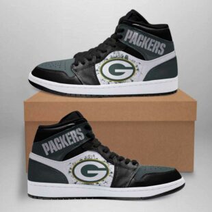 Green Bay Packers NFL Painted Logo JD1 Boot Sneakers Shoes