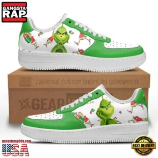 Grinch Air Force 1 Shoes Gift For Men Women