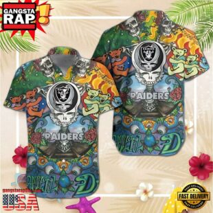 Las Vegas Raiders Grateful Dead NFL Unisex Hawaiian Shirt