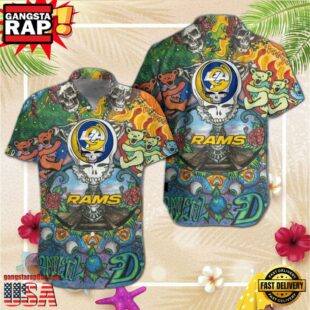 Los Angeles Rams Grateful Dead NFL Unisex Hawaiian Shirt