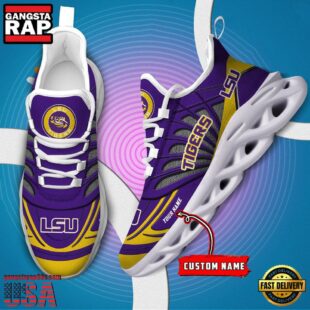 LSU Tigers NCAA Custom Max Soul Shoes Sneaker