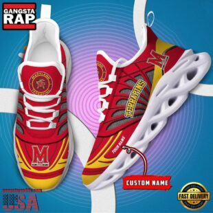 Maryland Terrapins NCAA Custom Max Soul Shoes Sneaker