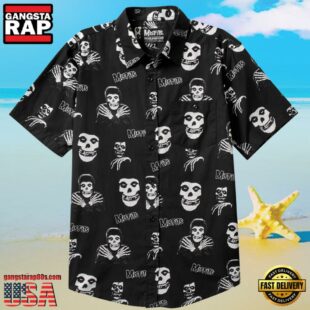 Misfits Band Horror Punk Skull Hawaiian Shirt