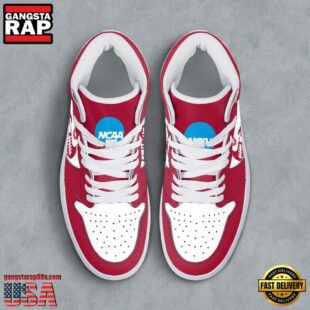 NCAA Alabama Crimson Tide Grunge Style Custom Air Jordan 1 Shoes