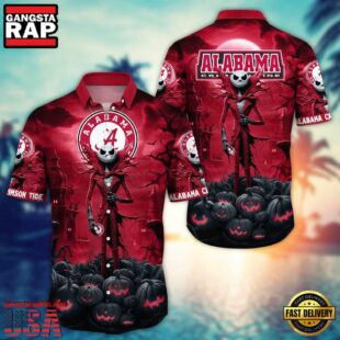 NCAA Alabama Crimson Tide Halloween Jack Hawaiian Shirt