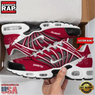 NCAA Alabama Crimson Tide Sport Football Logo Custom Air Max Plus Shoes