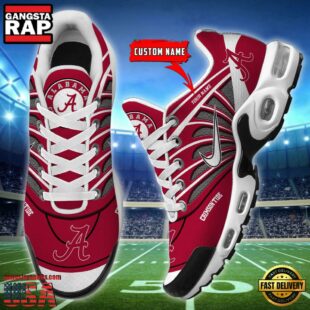 NCAA Alabama Crimson Tide Sport Football Logo Custom Air Max Plus Shoes