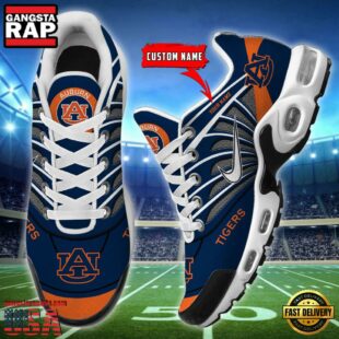 NCAA Auburn Tigers Sport Football Logo Custom Air Max Plus Shoes