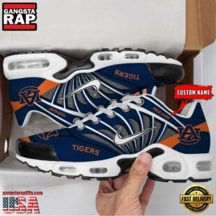 NCAA Auburn Tigers Sport Football Logo Custom Air Max Plus Shoes