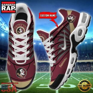 NCAA Florida State Seminoles Sport Football Logo Custom Air Max Plus Shoes