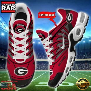 NCAA Georgia Bulldogs Sport Football Logo Custom Air Max Plus Shoes