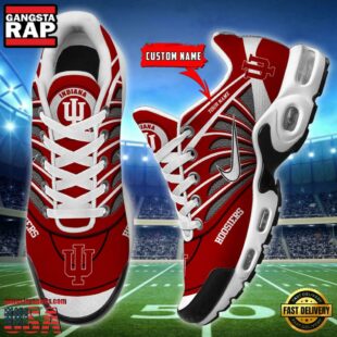 NCAA Indiana Hoosiers Sport Football Logo Custom Air Max Plus Shoes